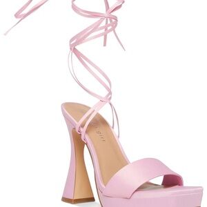 Madden Girl Sz 10 Pink Strappy Heels